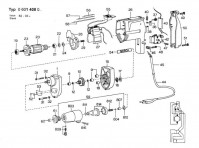 Bosch 0 601 408 042 Drill Screwdriver 240 V / GB Spare Parts